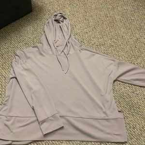 Lavender Athletic shirt with hood